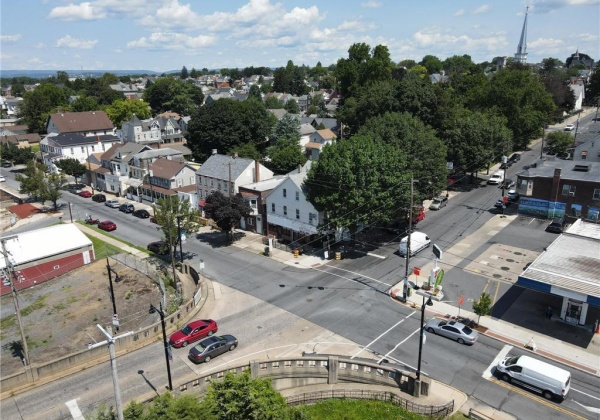 Front and Pine Intersection