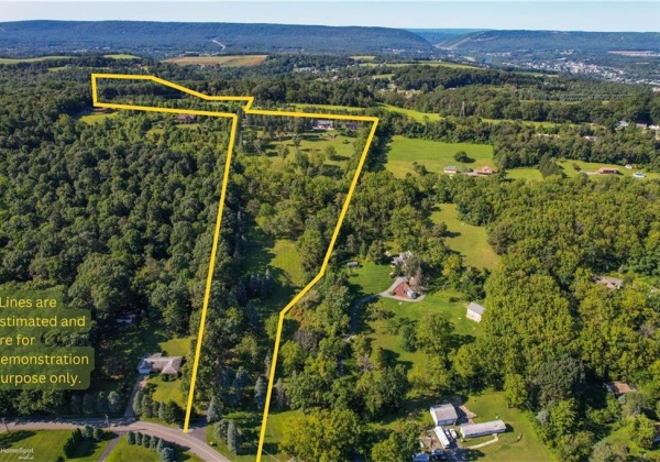 20+ expansive acres (lines are estimated)