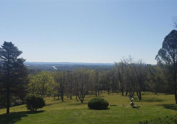 view from upper patio- on a clear day you can see to Philadelphia area