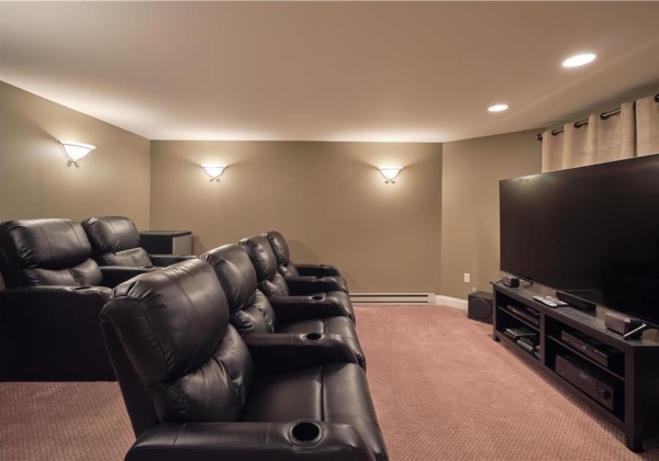 basement media room