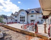 Opulent rear patio/outdoor event area