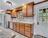 oak cabinets