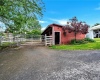 run-in shed exterior on house side of farm