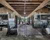 stable interior - center aisle