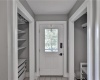 mud room storage, access from front or garage