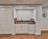 wet bar in basement