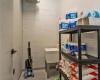 Janitorial closet with slop sink