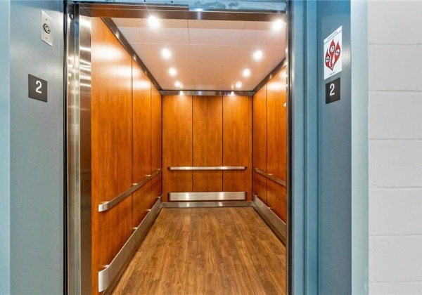 Freight elevator interior