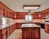 Large kitchen with island