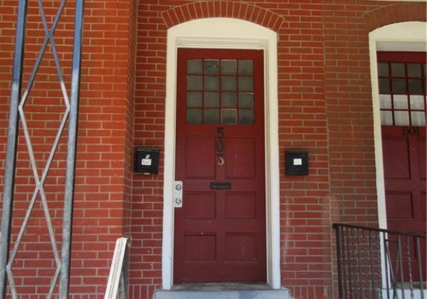 The front door is common access for both units