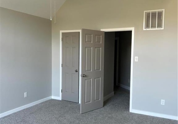 Plenty of storage in the walk-in closet to the left