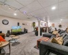 Lower level rec/tv room