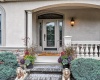 Inviting covered porch