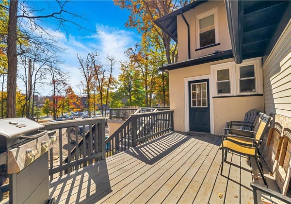 Private Deck From Kitchen