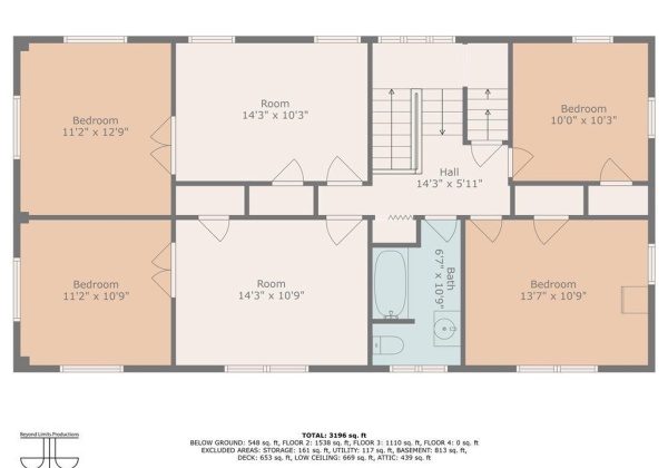 2nd Floor w/ 4 Bedrooms