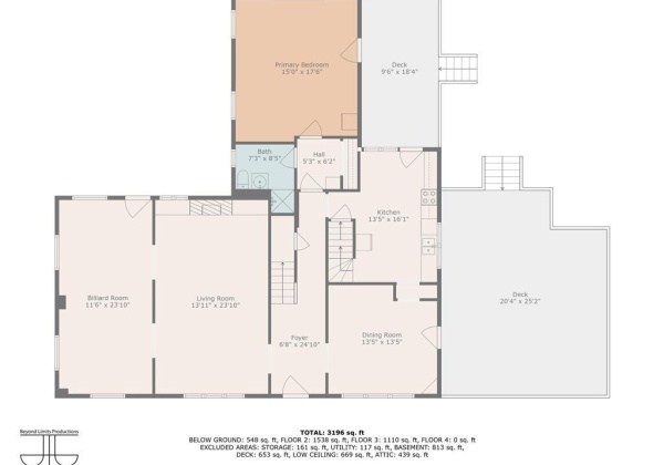 Main 1st Floor w/ Primary Suite