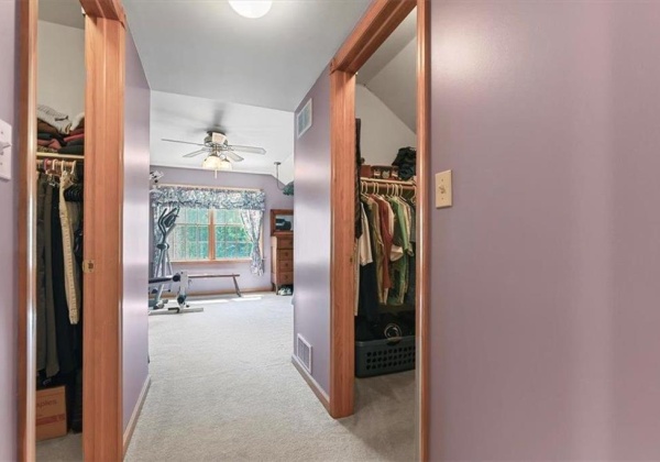 Two walk-in closets