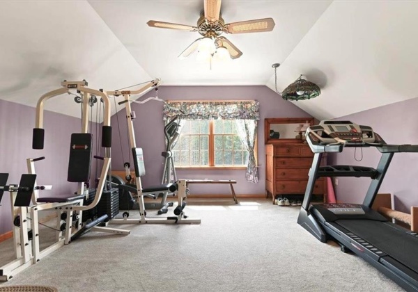 Gym off master bedroom