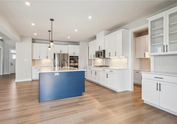 View of kitchen from breakfast nook