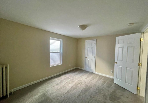 Bedroom two, closet space with natural light