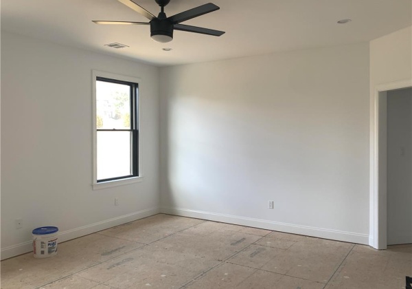 Master suite and door to dressing area