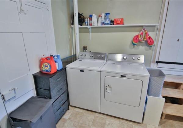 First floor laundry - perfect for coming in after working in the fields - laundry & shower!