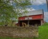 View of the corral & stone wall.