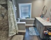 Beautiful new bathroom with dual vanity sinks