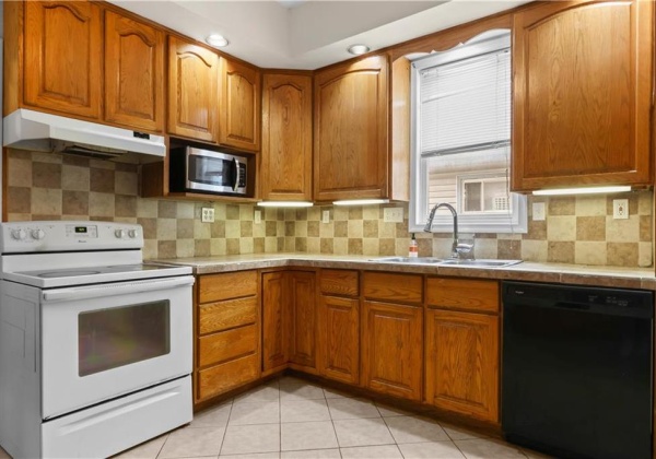 kitchen in the back of the house