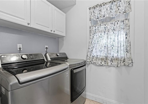 Laundry room off the kitchen