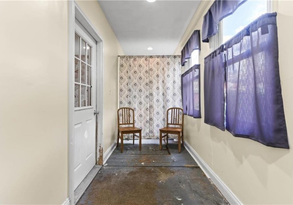 Mudroom from the back door