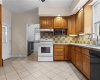 kitchen in the back of the house