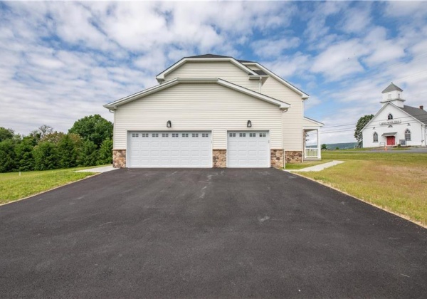 Side entry 3 car garage