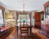 Formal Dining room with bay window