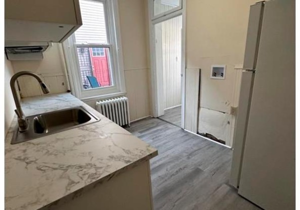 Kitchen with laundry hook-up