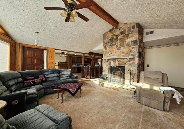 Living room toward kitchen