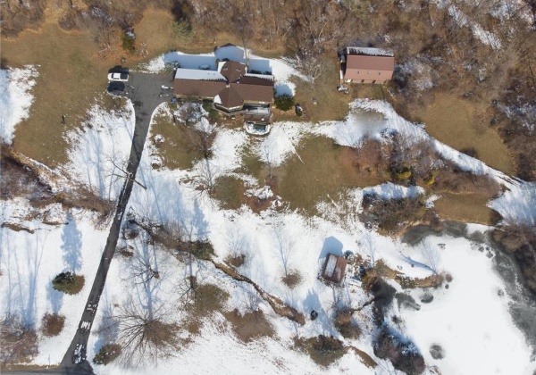 Aerial front of property