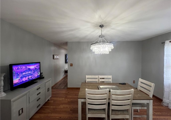 Open concept Dining Room to Kitchen