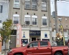 apartment entrance in rear of building